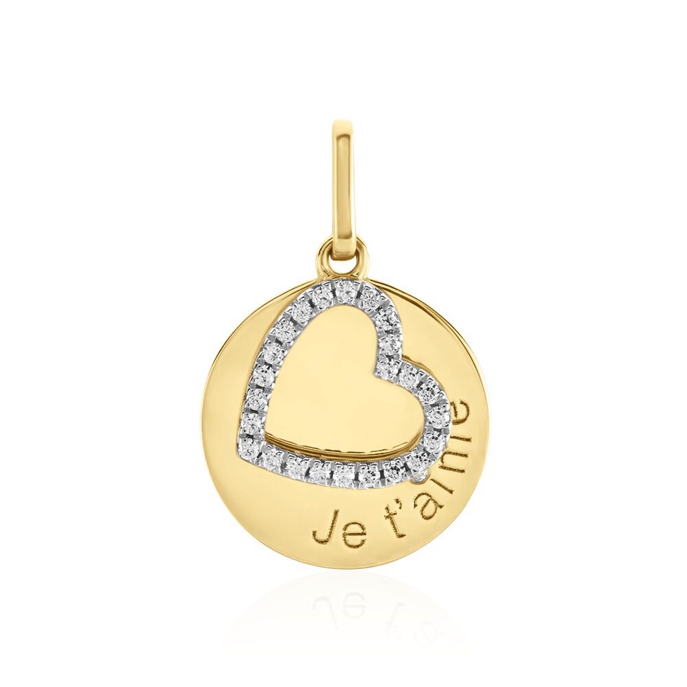 Pendentif Dezirinda Or Jaune Oxyde De Zirconium - Pendentifs Femme | Marc Orian