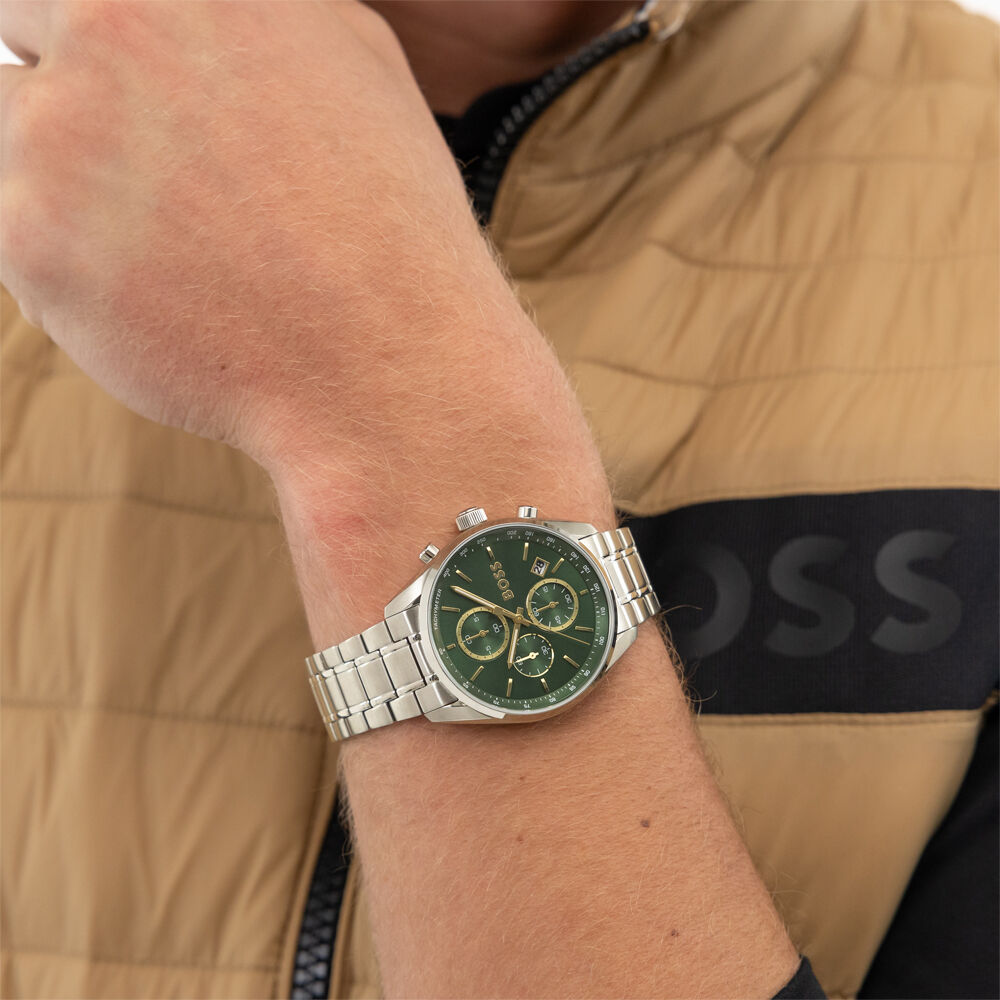 Montre Boss Grand Prix 44 Vert - Montres Homme | Marc Orian