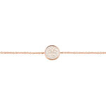 Bracelet Rosae Argent Rose Nacre - Bracelets Medailles Femme | Marc Orian
