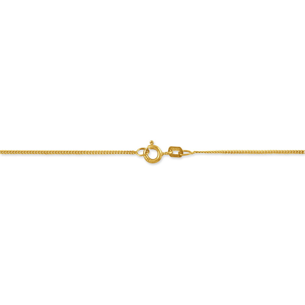 Cha&icirc;ne Ixia Maille Gourmette Diamantee Or Jaune - Chaines Femme | Marc Orian