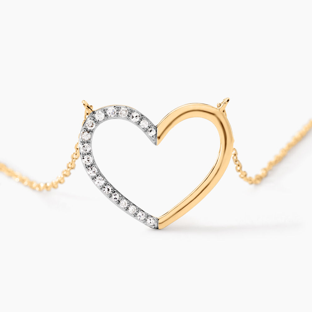 Collier Faiga Or Jaune Diamant - Colliers avec pierres Femme | Marc Orian