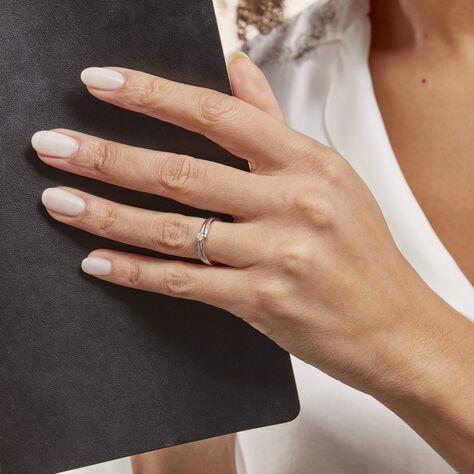 Bague Selene Or Blanc Diamant - Bagues Solitaire Femme | Marc Orian