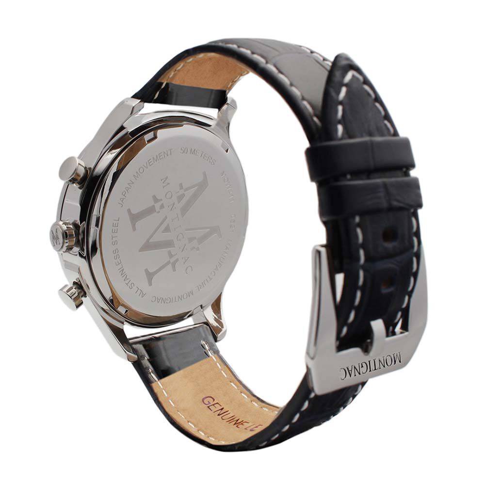 Montre Montignac Round Chrono Bleu - Montres &eacute;tanches Homme | Marc Orian