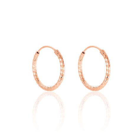 Créoles Argent Rose Agathe - Créoles Femme | Marc Orian