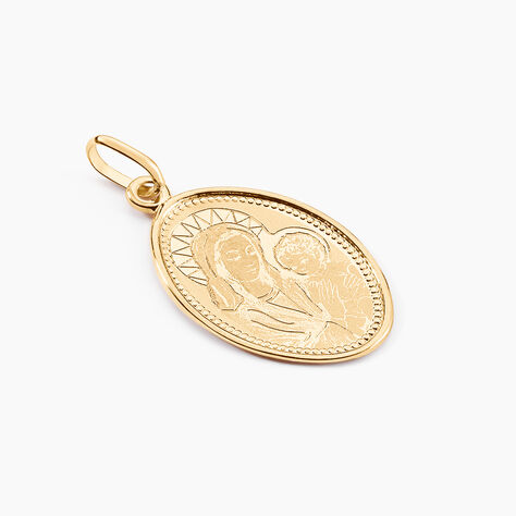 Pendentif Or Jaune Vierge A L'enfant - Bijoux personnalis&eacute;s Famille | Marc Orian
