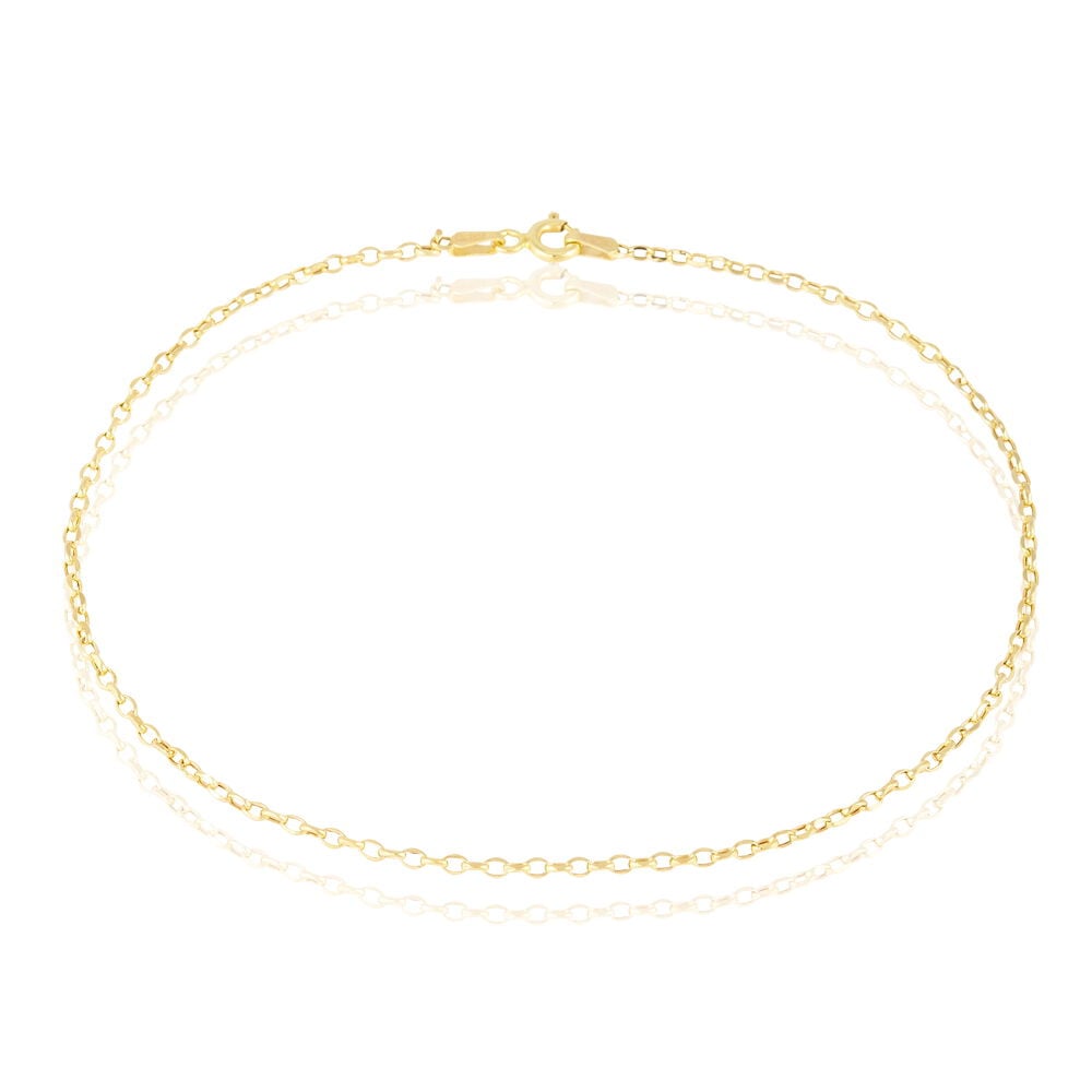 Chaîne De Cheville Maille Jaseron Or Jaune - Chaines de cheville Femme | Marc Orian
