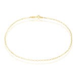 Cha&icirc;ne De Cheville Maille Jaseron Or Jaune - Chaines de cheville Femme | Marc Orian