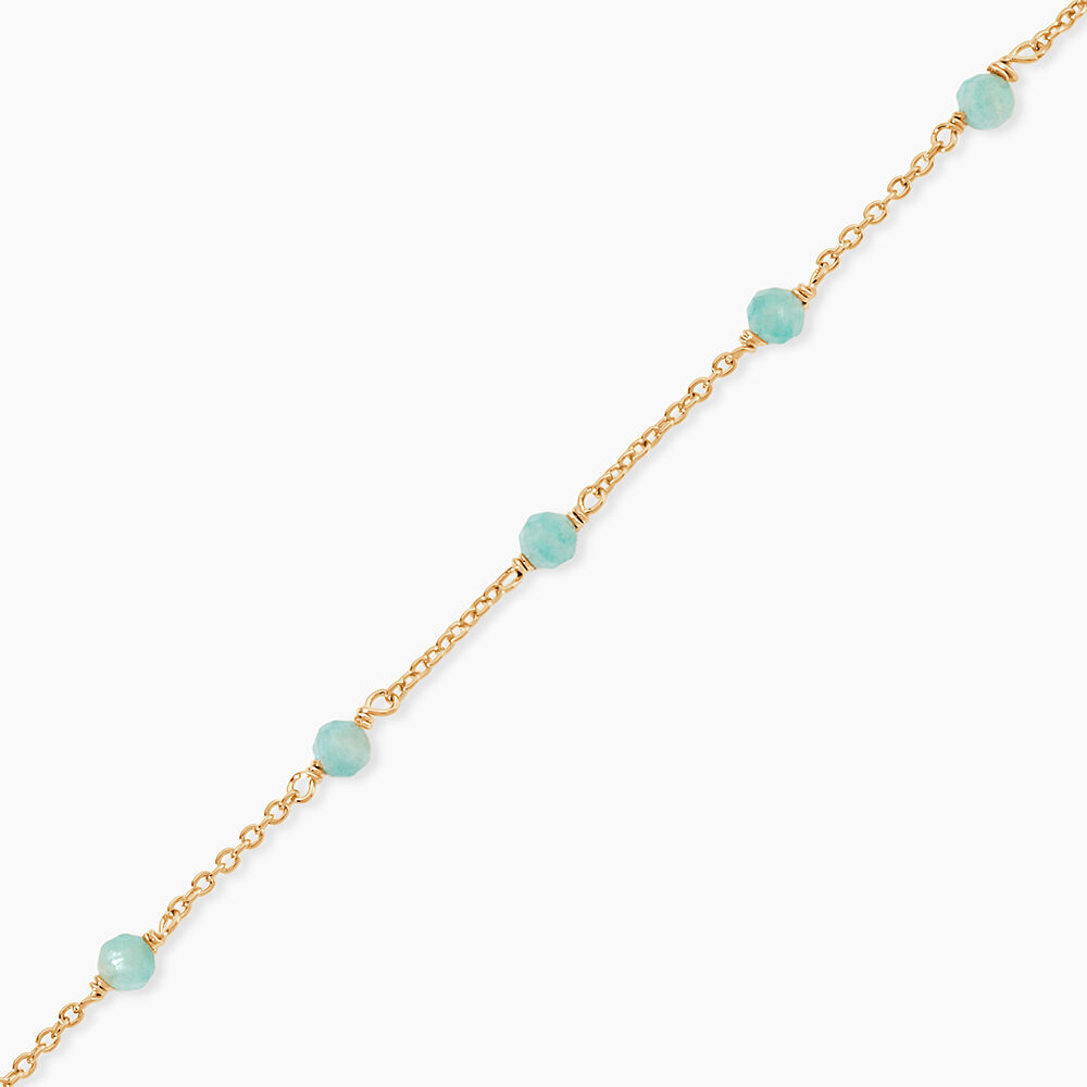 Bracelet Calliope Plaqu&eacute; Or Dor&eacute; Amazonite - Bracelets fantaisie Femme | Marc Orian