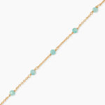 Bracelet Calliope Plaqu&eacute; Or Dor&eacute; Amazonite - Bracelets fantaisie Femme | Marc Orian
