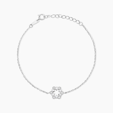 Bracelet Astrea Argent Blanc Oxyde De Zirconium - Bracelets fantaisie Femme | Marc Orian