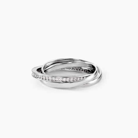 Bague Tahti Argent Blanc Oxyde De Zirconium - Bijoux fantaisie Femme | Marc Orian