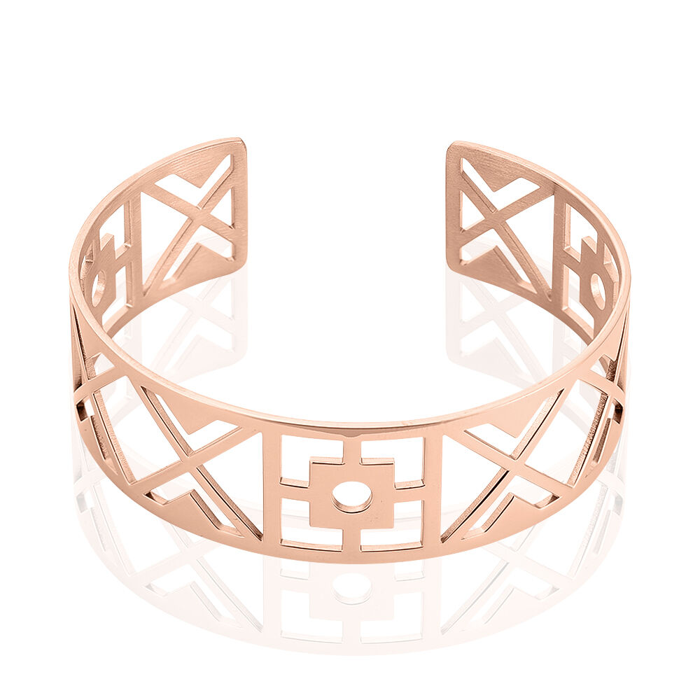 Bracelet Jonc Airelle Acier Rose - Bijoux fantaisie Femme | Marc Orian
