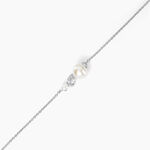 Bracelet Dua Argent Blanc Perle De Culture Oxyde De Zirconium - Bracelets fantaisie Femme | Marc Orian