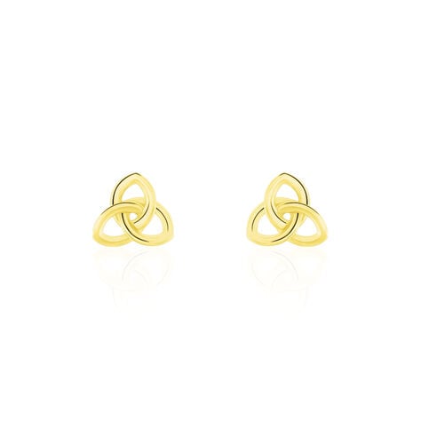 Boucles D'oreilles Puces Philine Fleur Or Jaune - Puces Femme | Marc Orian