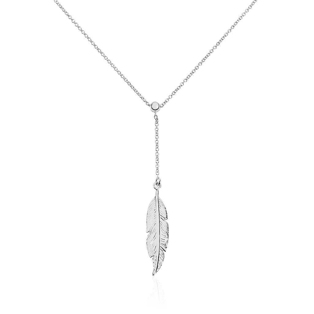 Collier Aliza Argent Blanc - Colliers Femme | Marc Orian