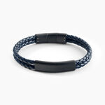 Bracelet Jourdan Come Cuir Bleu - Bracelets cuir Homme | Marc Orian