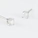 Boucles D'oreilles Puces Aphrodite Or Blanc Diamant - Puces Famille | Marc Orian