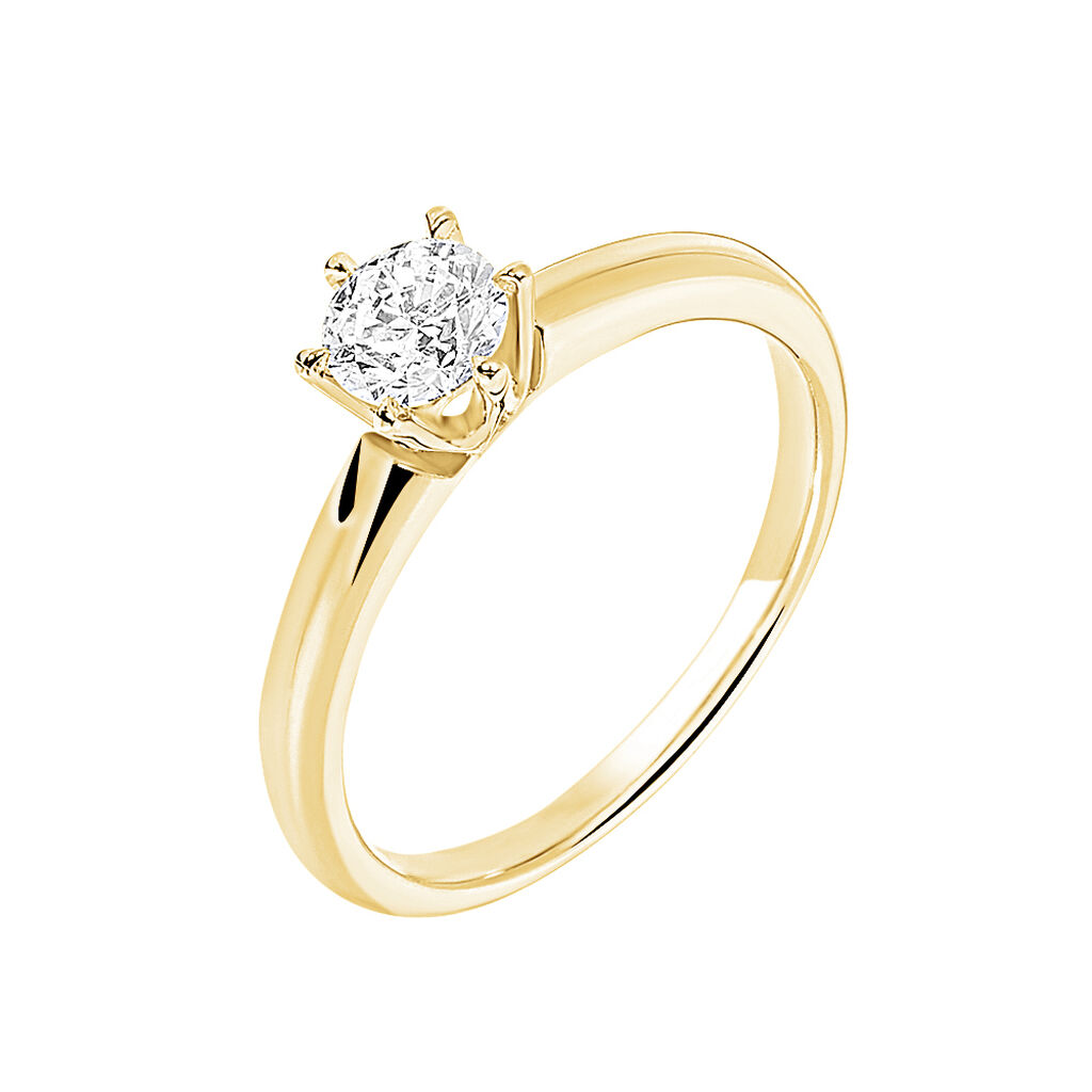 Bague Solitaire Samantha Or Jaune Diamant - Solitaires Femme | Marc Orian