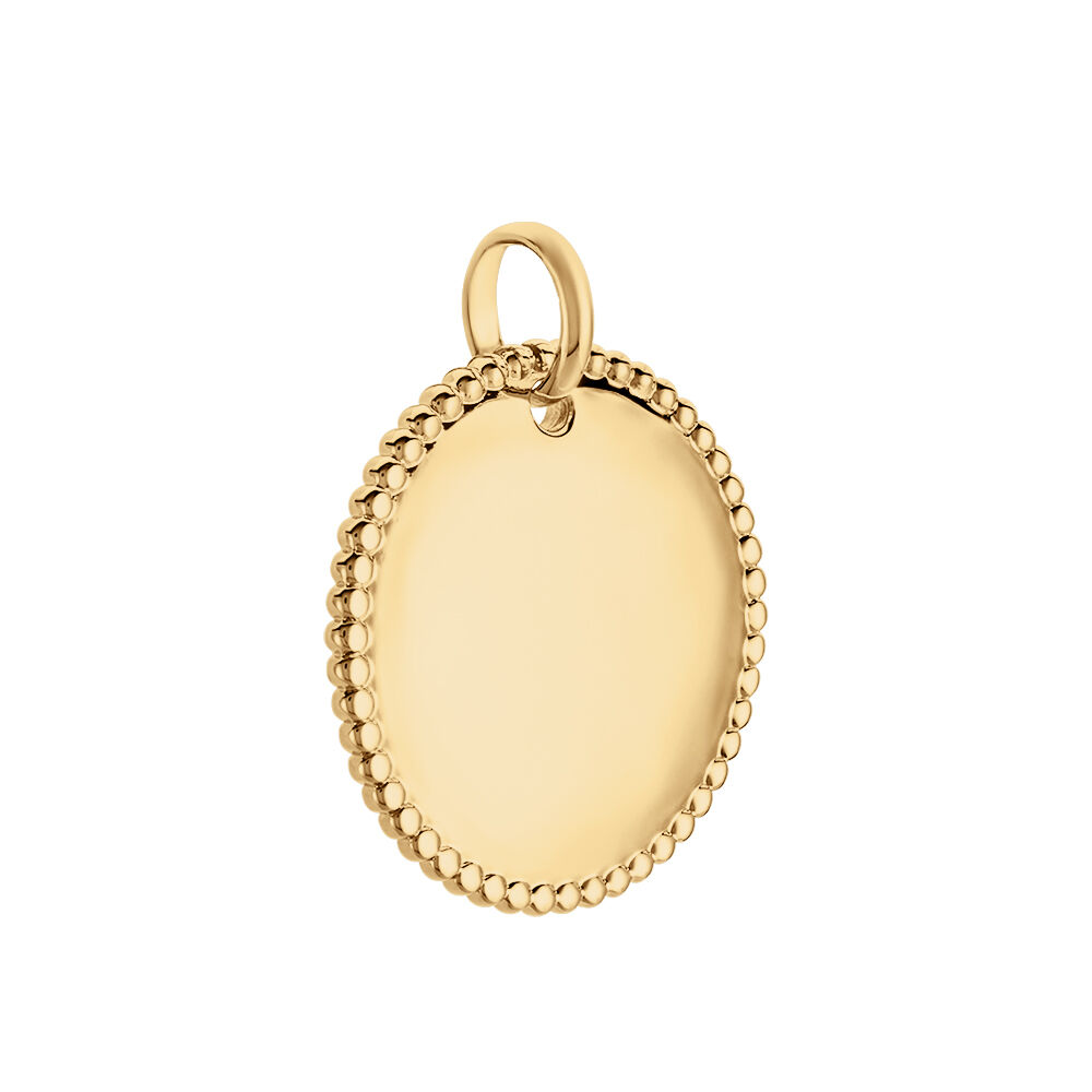 Pendentif Lulu Plaque Or Doré - Médailles et médaillons Femme | Marc Orian
