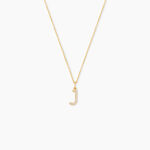 Pendentif Klementine Lettre J Or Jaune Oxyde - Pendentifs Famille | Marc Orian