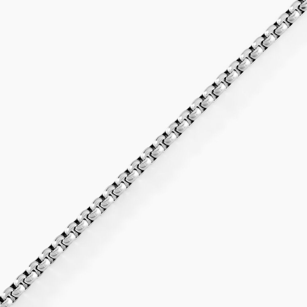 Bracelet Emrick Acier Blanc - Bracelets mailles Homme | Marc Orian