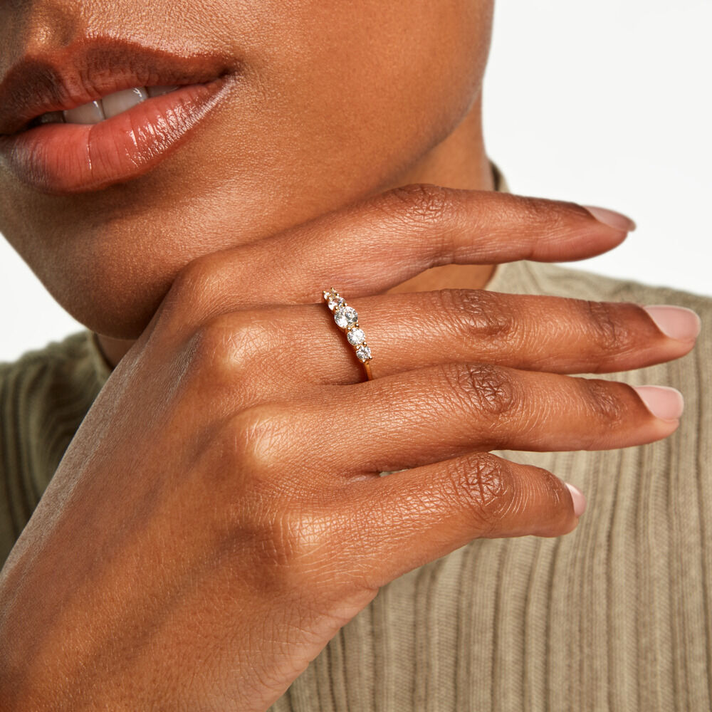 Bague Allice Plaqu&eacute; Or Jaune Oxyde De Zirconium - Bijoux fantaisie Femme | Marc Orian