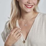 Pendentif Daiki Or Blanc Oxyde De Zirconium - Pendentifs Femme | Marc Orian