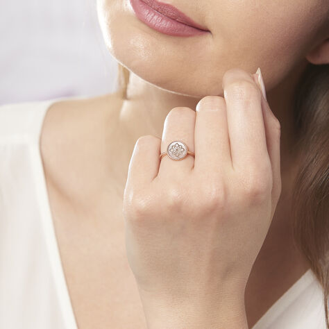 Bague Rosae Argent Rose Nacre - Bague fantaisie Femme | Marc Orian