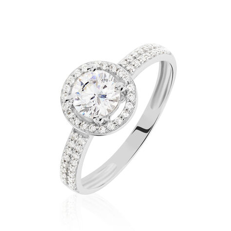 Bague Stelila Or Blanc Oxyde De Zirconium - Bagues Solitaire Femme | Marc Orian