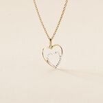 Pendentif Eudocie Double Coeurs Or Bicolore - Pendentifs Femme | Marc Orian