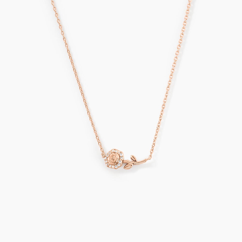 Collier Edenia Argent Rose Oxyde De Zirconium - Colliers avec pierres Femme | Marc Orian