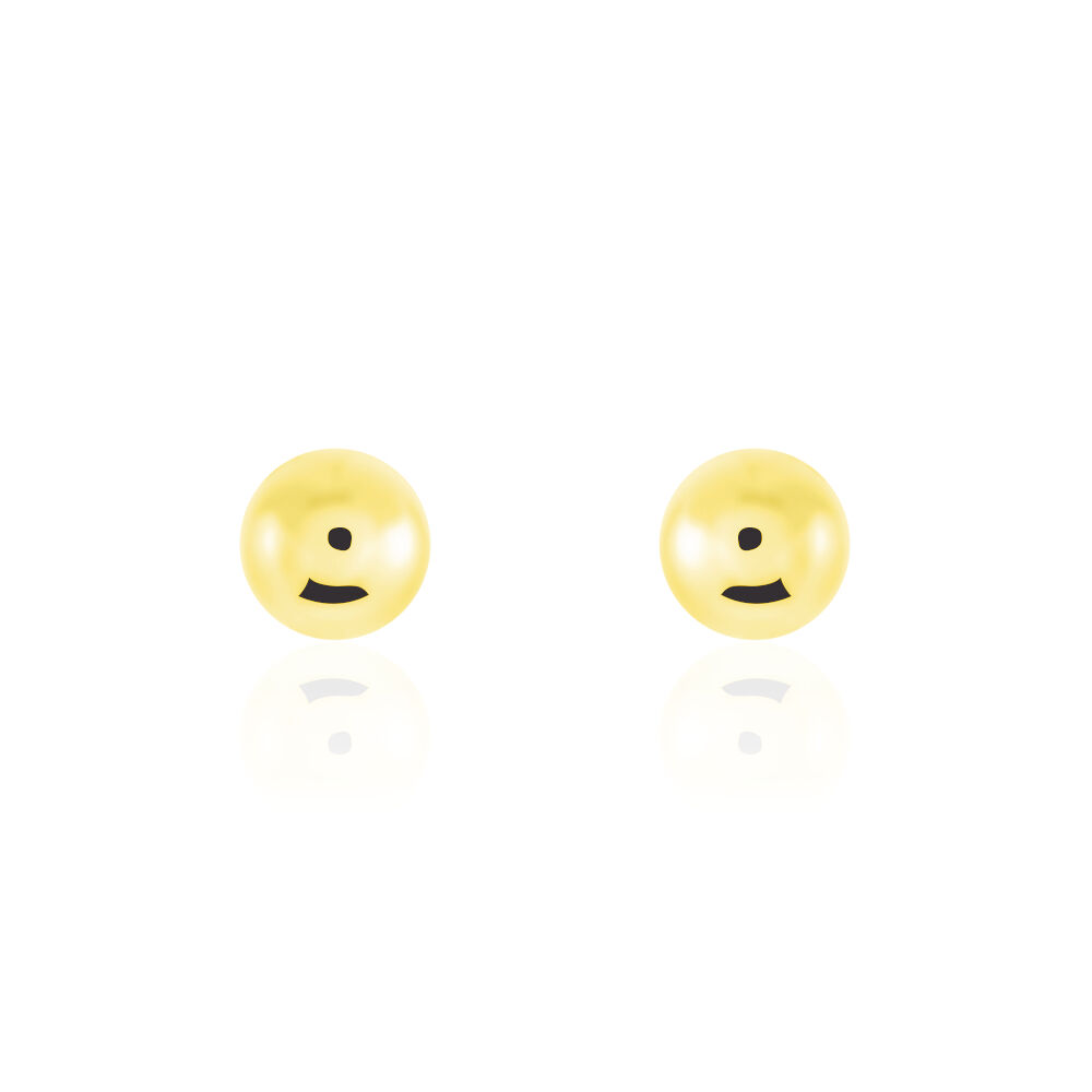 Boucles D'oreilles Puces Fidelia Boule Or Jaune - Puces Femme | Marc Orian