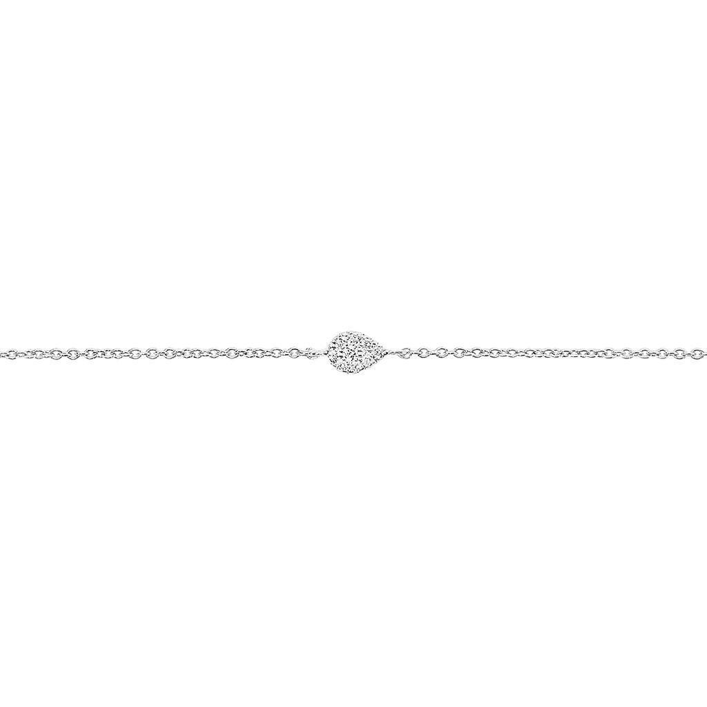 Bracelet Adhira Or Blanc Diamant - Bracelets chaînes Femme | Marc Orian