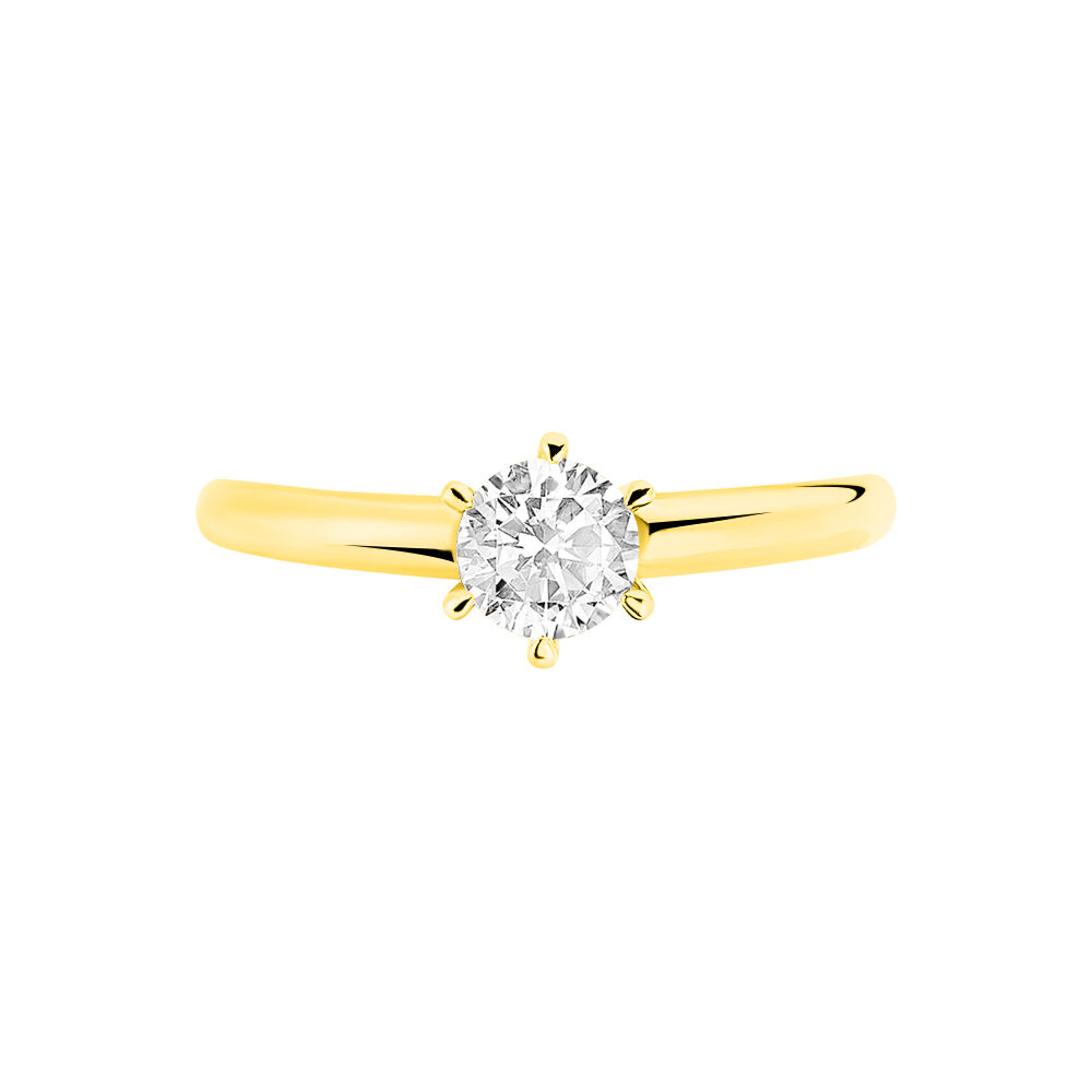 Bague Solitaire Venda Or Jaune Diamant B7DFJDW12YU Marc Orian Bijouterie en ligne