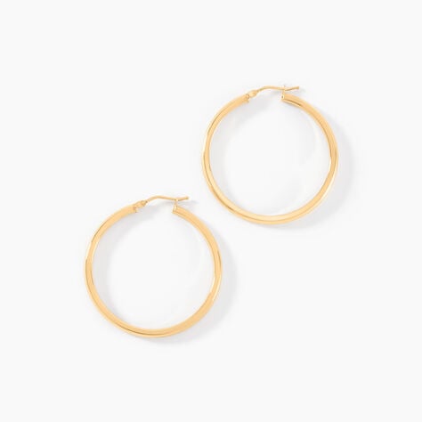 Cr&eacute;oles Ilana Or Jaune - Cr&eacute;oles Femme | Marc Orian