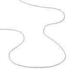 Cha&icirc;ne Igoa Maille For&ccedil;at Diamantee Or Blanc - Chaines Famille | Marc Orian