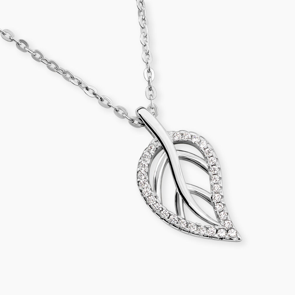 Collier Filae Argent Blanc Oxyde De Zirconium - Colliers avec pierres Femme | Marc Orian