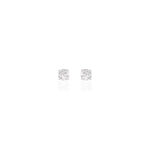 Boucles D'oreilles Puces Victoria Or Blanc Diamant - Puces Femme | Marc Orian