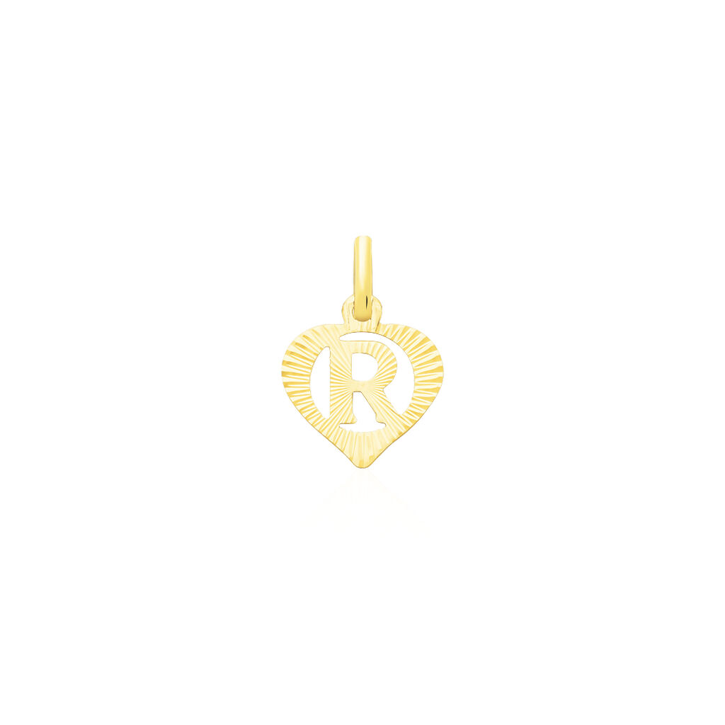 Pendentif Eudocie Coeur Lettre Or Jaune - Pendentifs Famille | Marc Orian