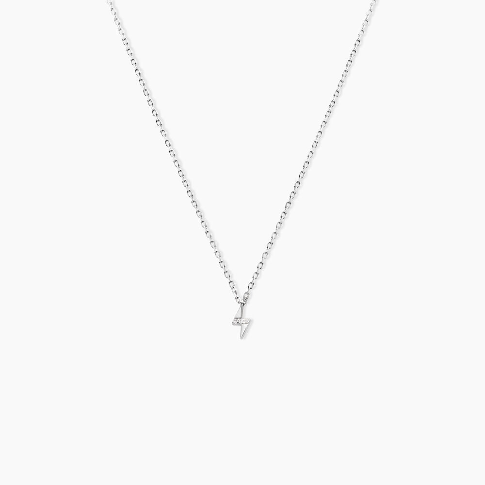 Collier Meyline Argent Blanc Oxyde De Zirconium - Colliers avec pierres Femme | Marc Orian