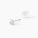 Boucles D'oreilles Puces Or Blanc Oxyde De Zirconium - Puces Famille | Marc Orian
