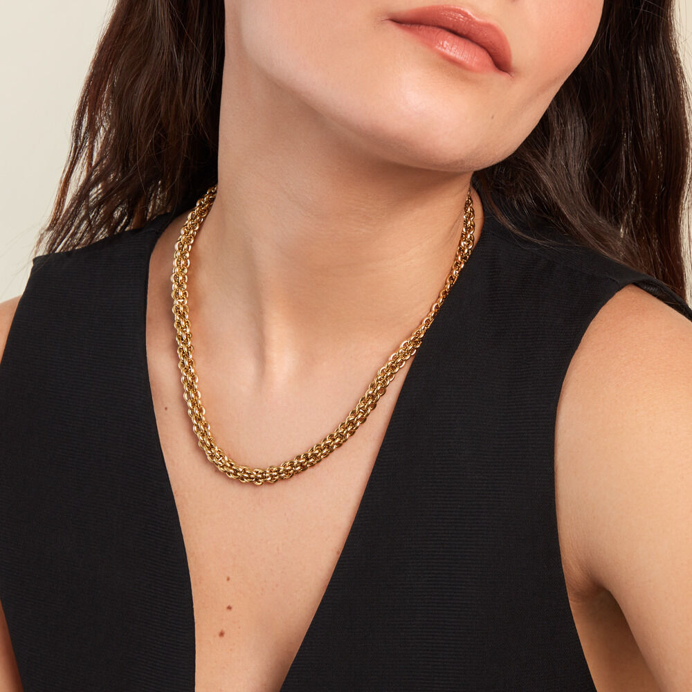 Collier Goa Acier Jaune - Colliers ete Femme | Marc Orian
