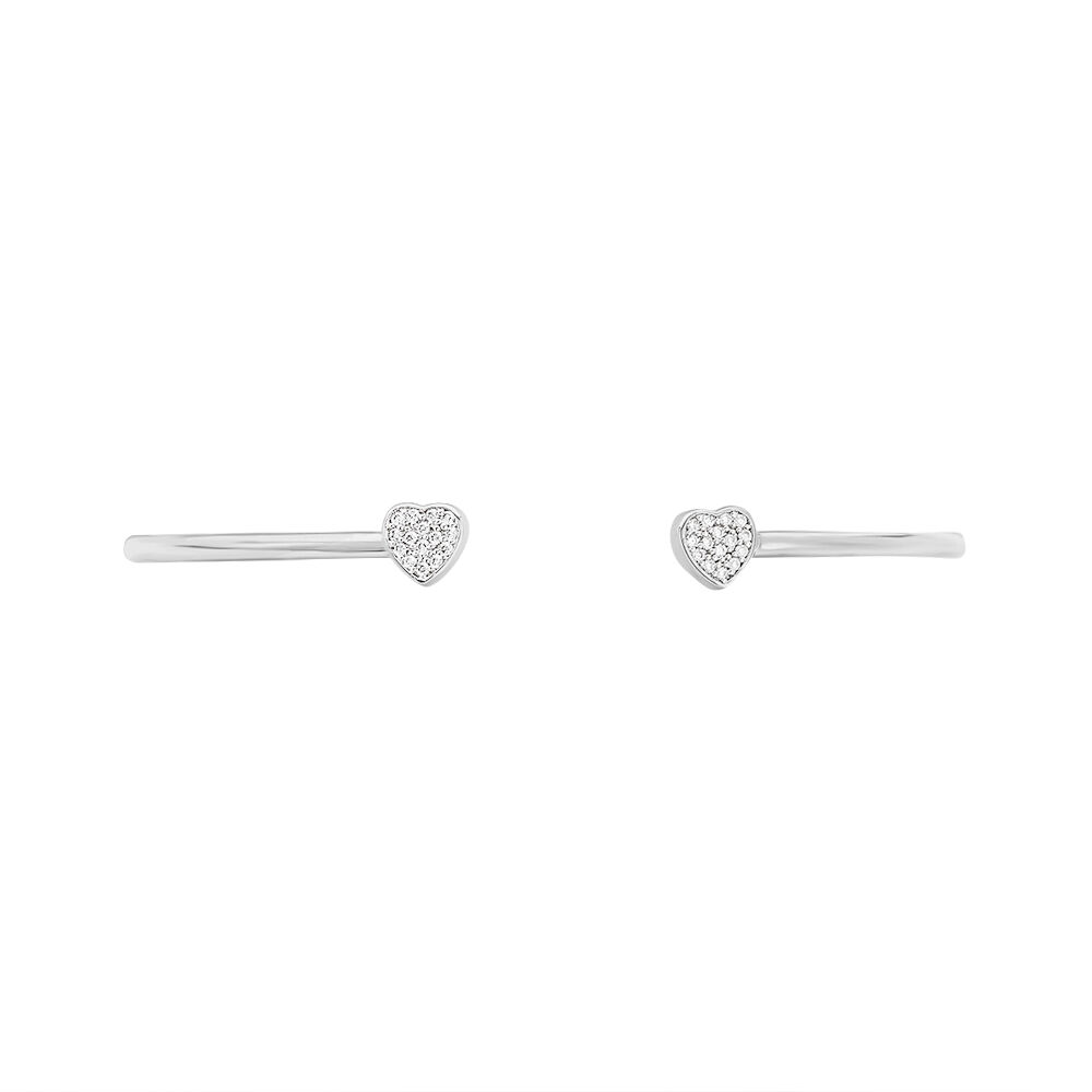 Bracelet Jonc Dea Argent Blanc Oxyde De Zirconium - Bracelets joncs Femme | Marc Orian