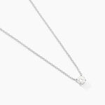 Collier One Or Blanc Diamant - Colliers solitaires Femme | Marc Orian