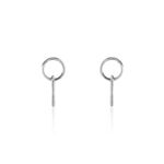 Boucles D'oreilles Pendantes Argent Blanc Vanne - Pendantes Femme | Marc Orian