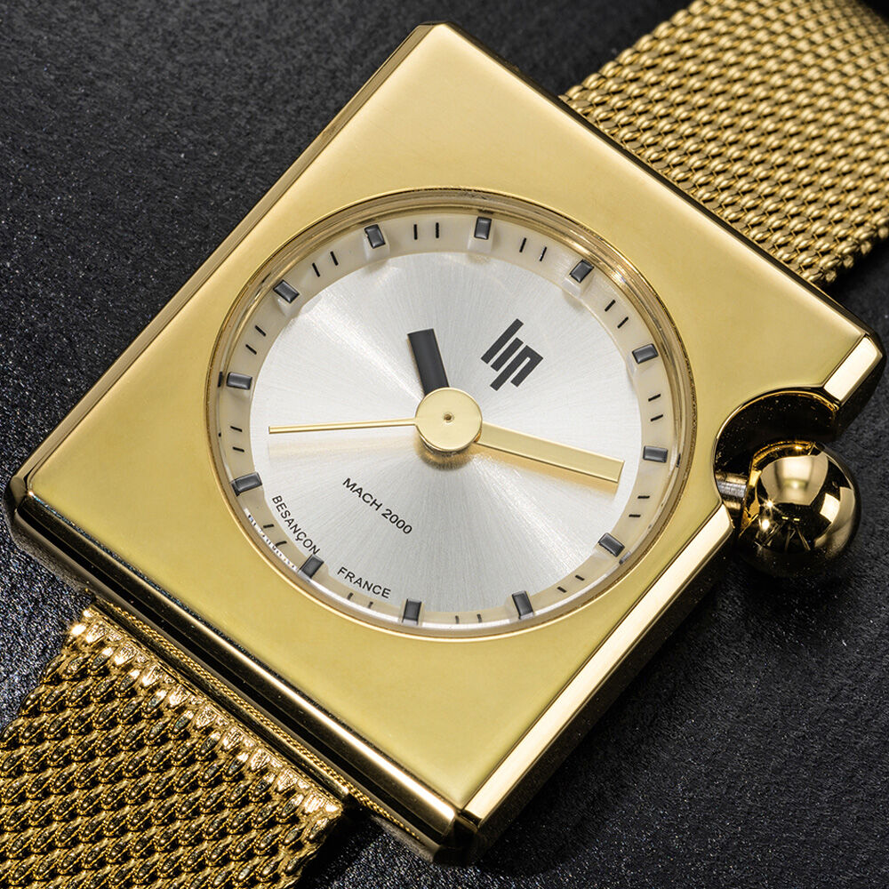Montre Lip Mach 2000 Mini Square Dor&eacute; - Montres &eacute;tanches Femme | Marc Orian