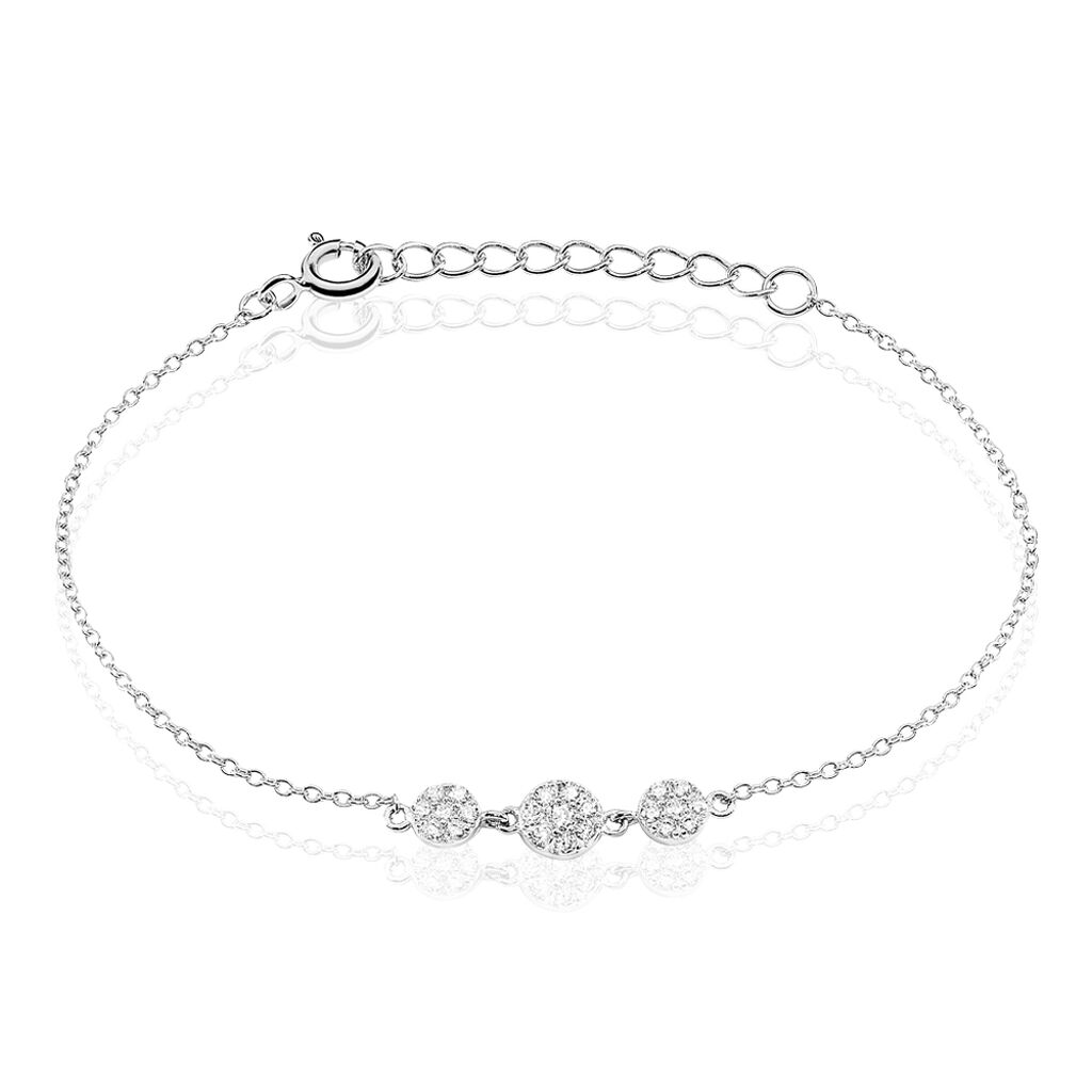 Bracelet Sandra Argent Blanc Oxyde De Zirconium - Bracelets Medailles Femme | Marc Orian