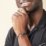 Bracelet Fabrice Acier Blanc - Bracelets cordons Homme | Marc Orian