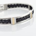 Bracelet Aichatou Or Acier Blanc - Bracelets cuir Homme | Marc Orian