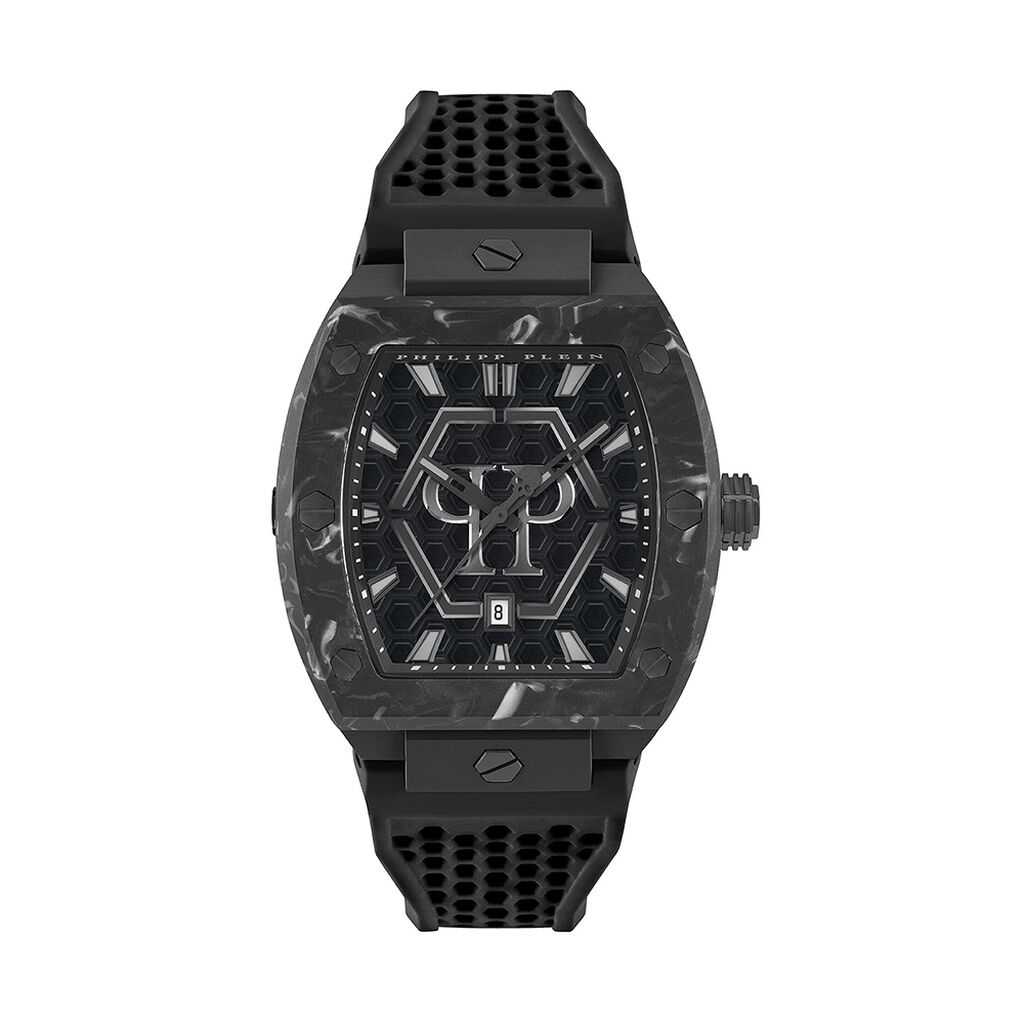 Montre Philipp Plein The Hexagon Phantom Noir - Montres &eacute;tanches Homme | Marc Orian